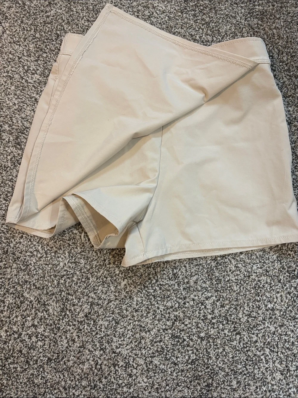 Beige Girls Skort Shorts